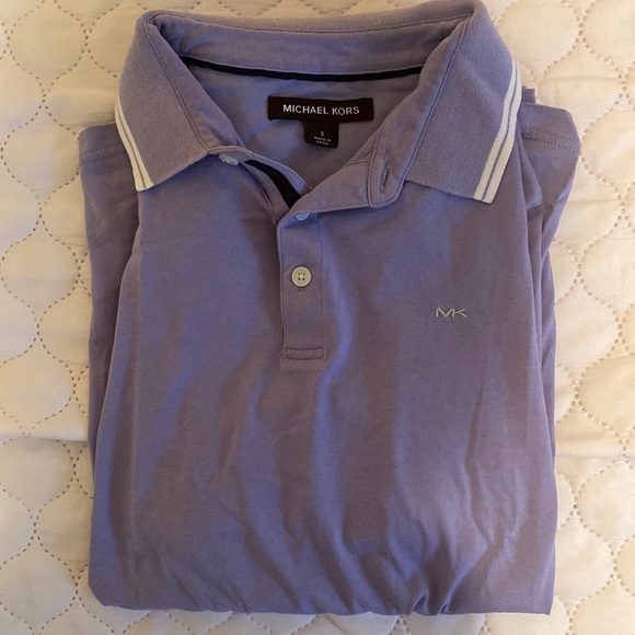 Men’s Michael Kors Polo, Purple, Size = S - Picture 1 of 4